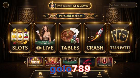 Main screen of Golo789 casino page for PK players